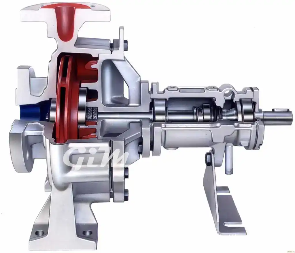 EAS-horizontal-stainless-steel-end-suction-transfer-centrifugal-pump-structure