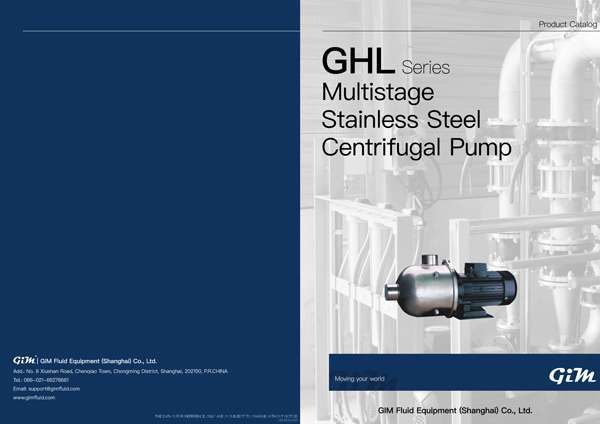 GHL Multistage Stainless Steel centrifugal Pump