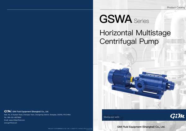 GSWA horizontal multistage pump catalog