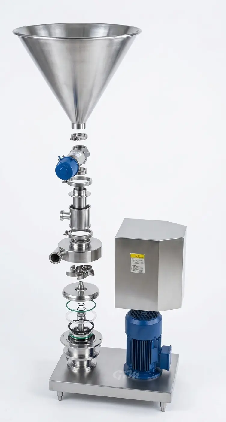 Sanitary Grade Mixing Pump Explosion diagram