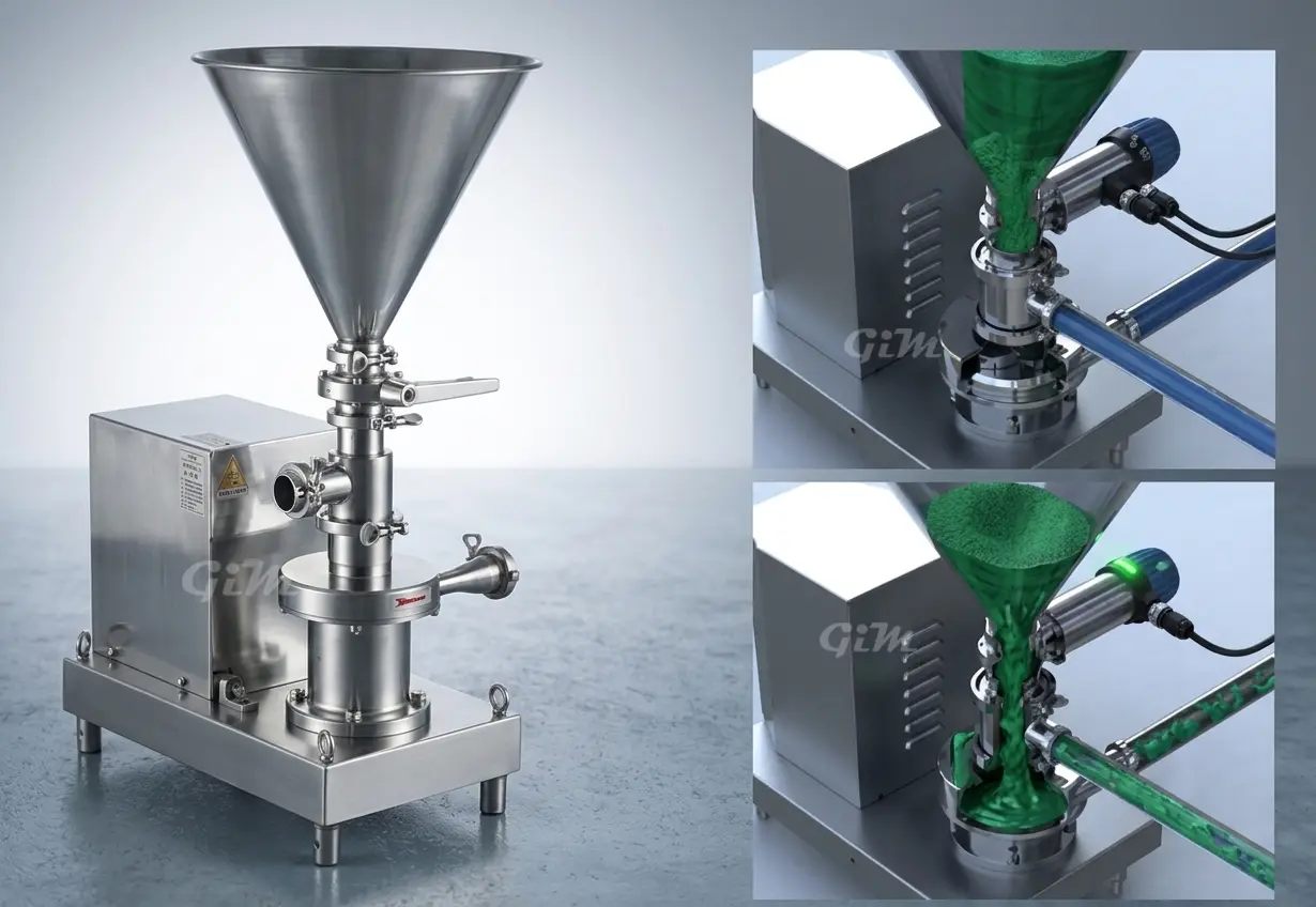 sanitary mixing pump detailed photo